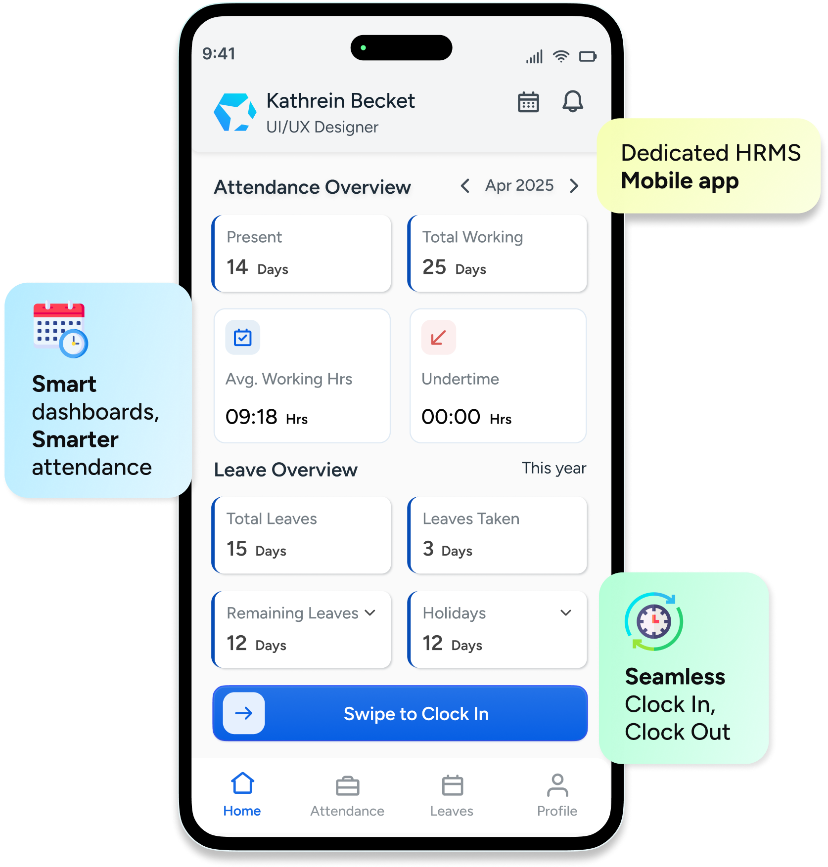 AtTeam HR Management App Preview
