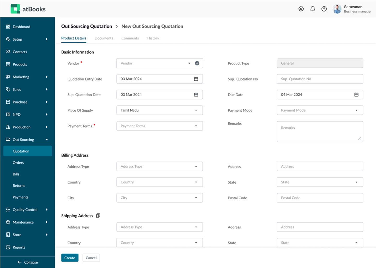 Production and Manufacturing tools