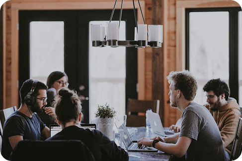 Business professional working with data analytics